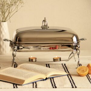 سوفله خوری مستطیل بزرگ استیل سالینو مدل آدمک کد 3002-SS