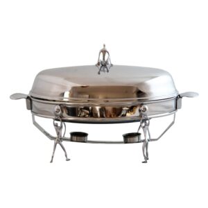 سوفله خوری بیضی بزرگ استیل سالینو مدل آدمک کد 3005-SS