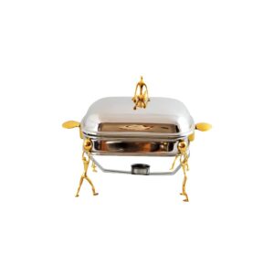 سوفله خوری استیل برنج سالینو مدل آدمک کد 3011-SG