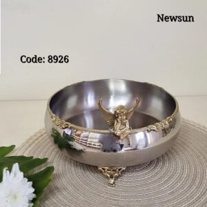 شکلات خوری استیل برنجی هندی نیوسان مدل فرشته کد 8926