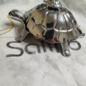 قندان و شکلات خوری سالینو مدل لاک پشت نقره ای S-124